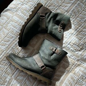 Sorel leather moto boots - 9.5